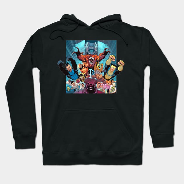 invincible stckr Hoodie by super villain